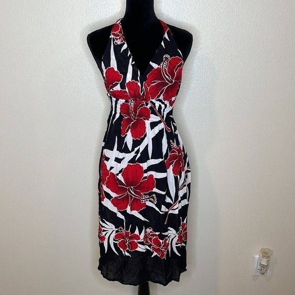 Vacation Halter Dress Swimsuit Cover up Medium - Picture 1 of 5